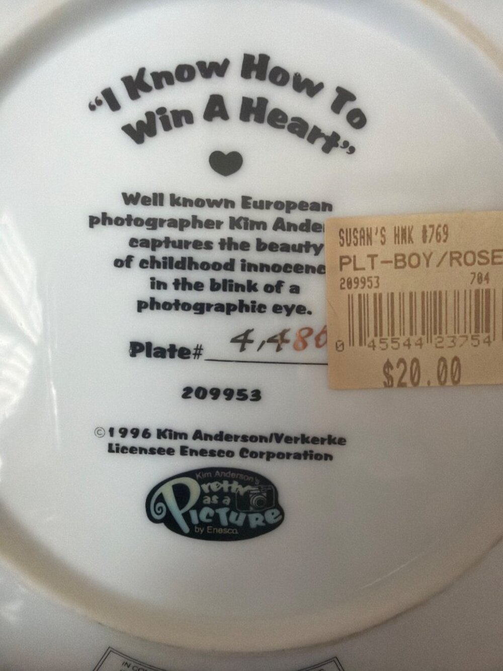 Enesco Pretty as a Picture Kim Anderson Lot of 3 Figurines + Plate - Picture 16 of 16